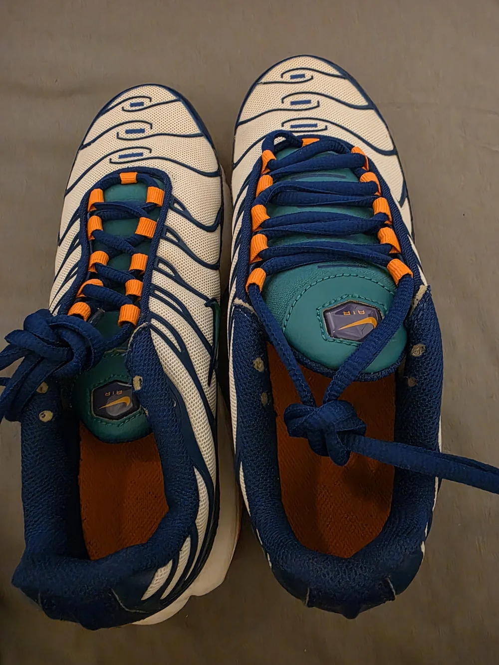 Nike Kids' Air Max Inspired Blue & White Athletic Shoes